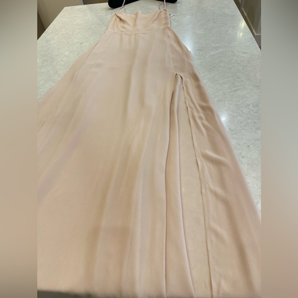 Reformation Ingrid Dress In Champagne Size 4 - Picture 12 of 14